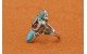 Bague turquoise et corail