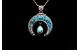 Pendentif Naja turquoise