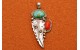 Pendentif turquoise et corail