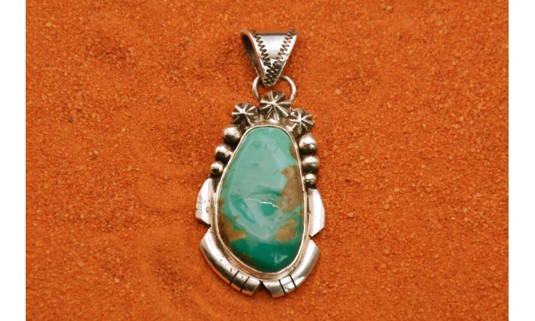 Kingman turquoise pendant