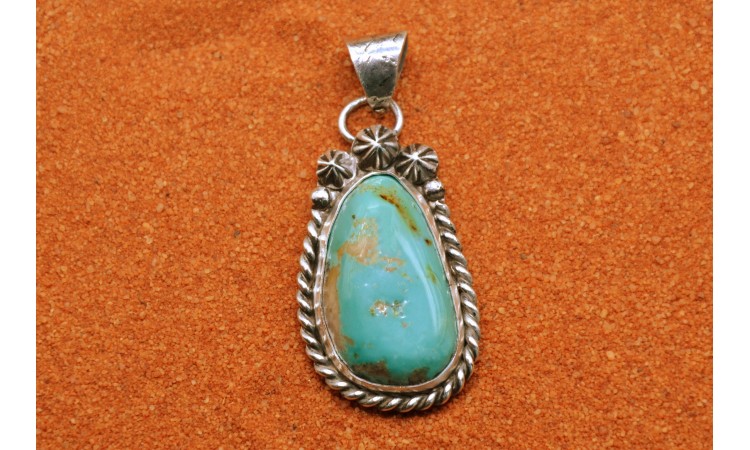 Kingman turquoise pendant
