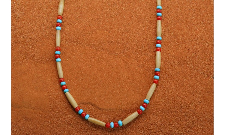 Turquoise and coral Necklace