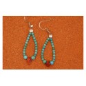 Turquoise and coral Earrings