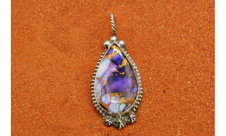 Violet Dahlia pendant