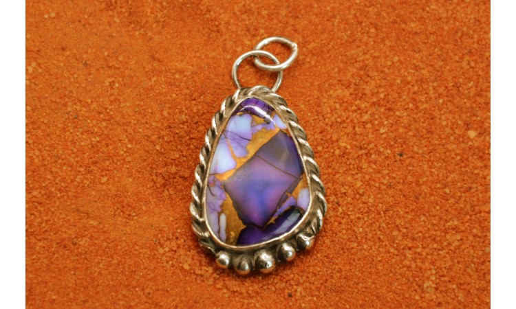 Violet Dahlia pendant