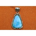 Blue Jay Sonoran turquoise Pendant