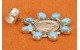 Indian head and turquoise Pendant
