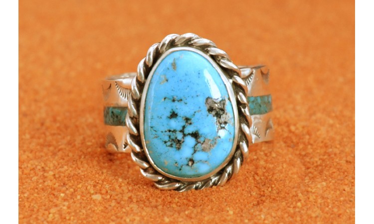 Kingman turquoise ring Size 11