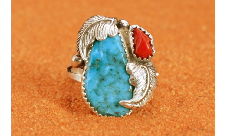 Bague turquoise Kingman