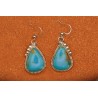 Boucles d'oreilles turquoise Kingman