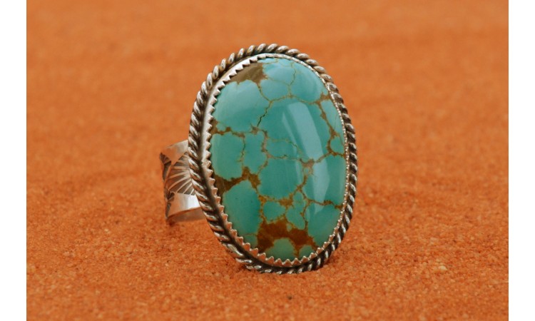 Bague turquoise Numéro 8
