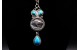Turquoise and buffalo Pendant