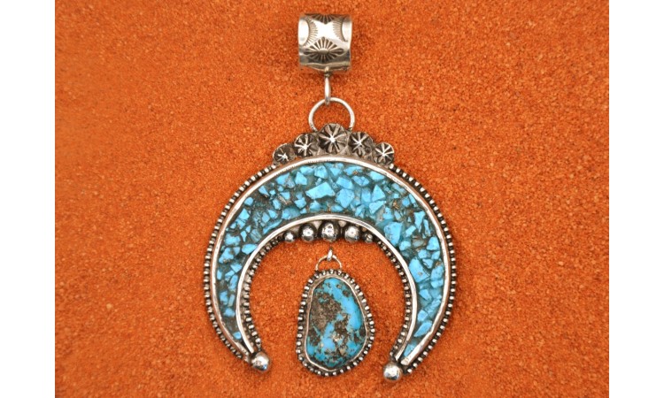 Pendentif Naja turquoise