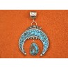 Pendentif Naja turquoise
