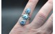 Bague turquoises Golden Hill