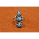 Bague turquoises Golden Hill