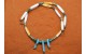 Kingman turquoise and bones Necklace
