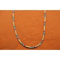 Collier os turquoise et corail
