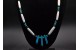 Collier os et turquoises Kingman