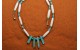 Kingman turquoise and bones Necklace