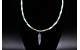 Feather turquoise and bone Necklace
