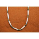 Kingman turquoise and bone Necklace