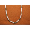 Kingman turquoise and bone Necklace