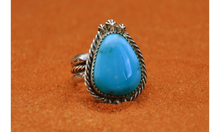 Kingman turquoise ring