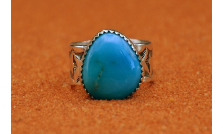 Kingman turquoise ring