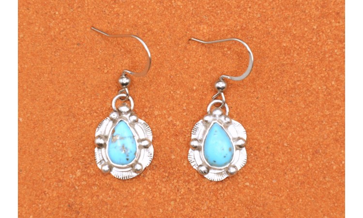 Boucles d'oreilles turquoise Kingman