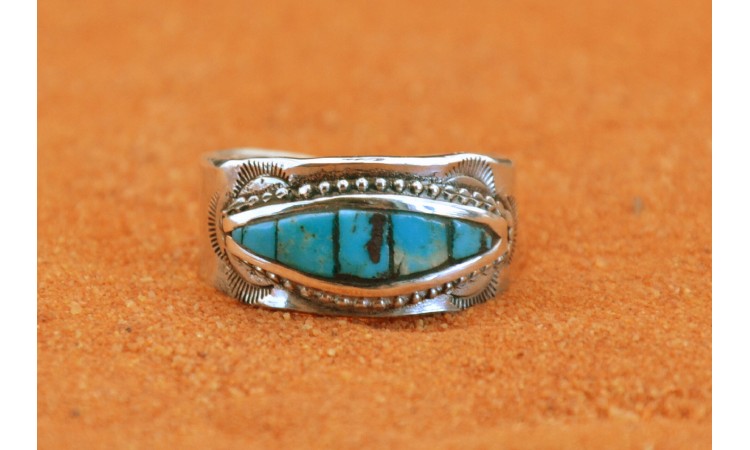 Bague turquoise Kingman Taille 61