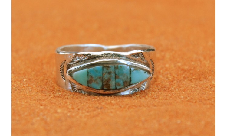 Bague turquoise Kingman Taille 63