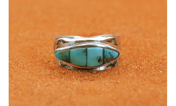 Bague turquoise Kingman Taille 53