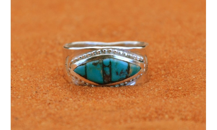 Bague turquoise Kingman Taille 56
