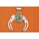 Pendentif Naja turquoise