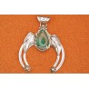 Pendentif Naja turquoise