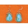 Boucles d'oreilles turquoises Kingman