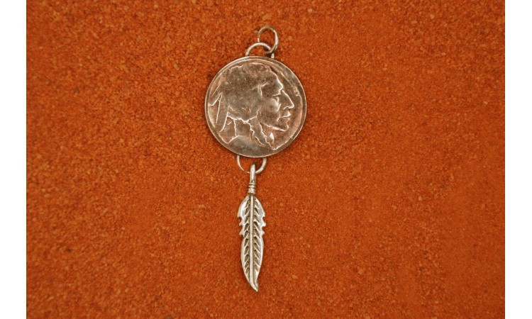 Pendentif tête d'indien