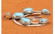 Pendentif Naja turquoise
