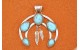 Pendentif Naja turquoises