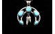 Pendentif Naja turquoises