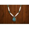 Bones and Kingman turquoise Necklace