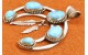 Pendentif Naja turquoises