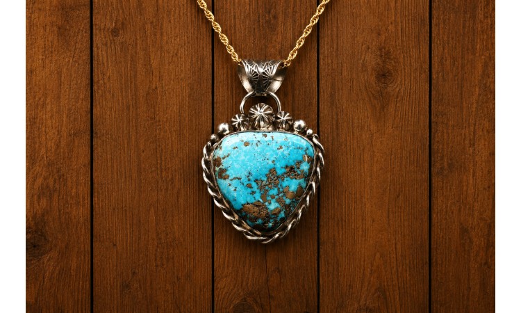 Pendentif turquoise Persane