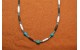 Collier turquoises et os