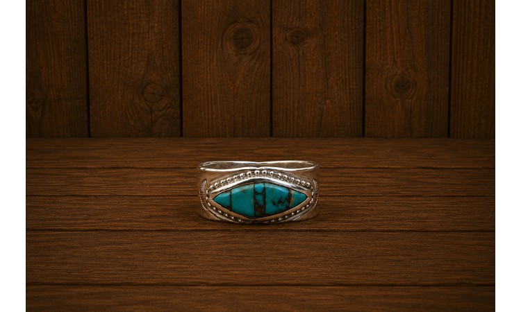 Bague turquoise Kingman Taille 56