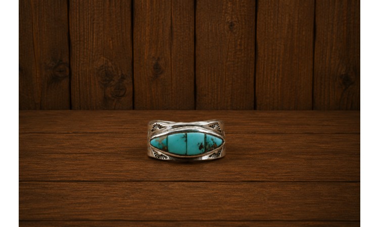 Bague turquoise Kingman Taille 53