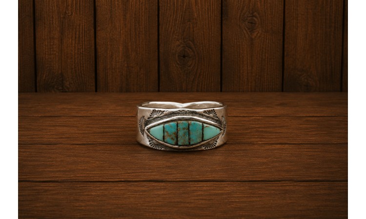 Bague turquoise Kingman Taille 63