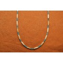 Collier turquoises et os