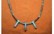 Collier os et turquoises Kingman